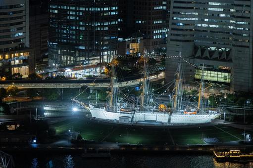 横浜みなとみらいの夜景 #4 横浜みなとみらいの夜景 #4 夜景,みなとみらい,都市夜景の写真素材