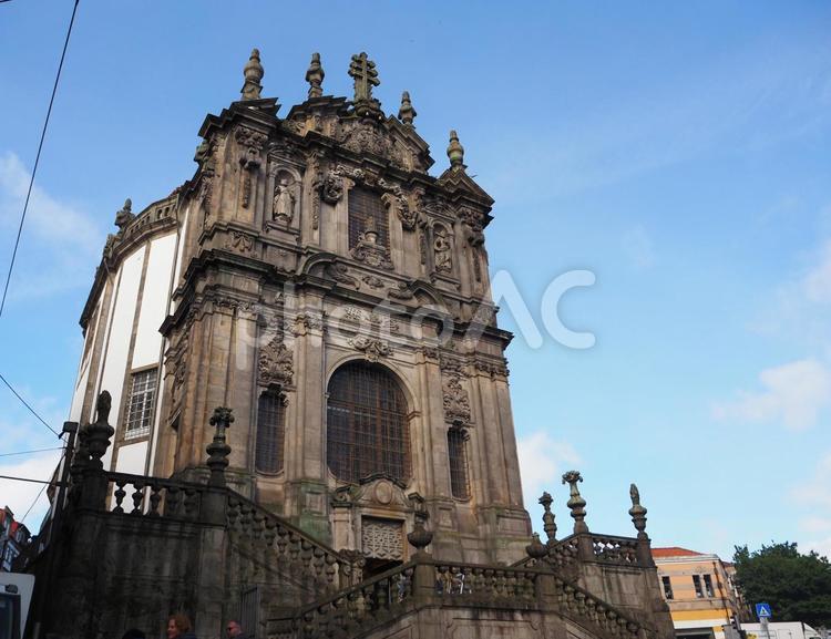 ポルトのクレリゴス教会 クレリゴス教会,外国,海外の写真素材