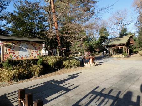 Photo, sakuragi shrine, noda city, chiba prefecture, approach, 