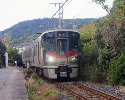 電車の御成りの写真