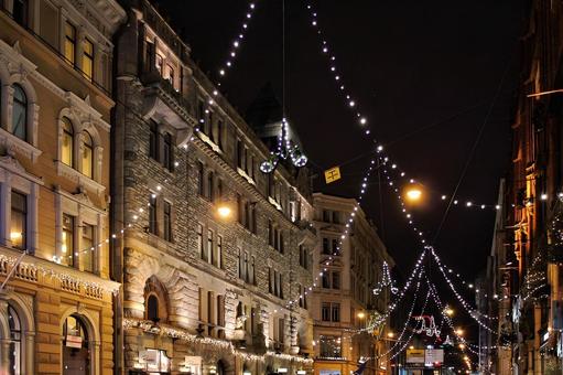 ヘルシンキのイルミネーション 2 イルミネーション,ライトアップ,クリスマスの写真素材