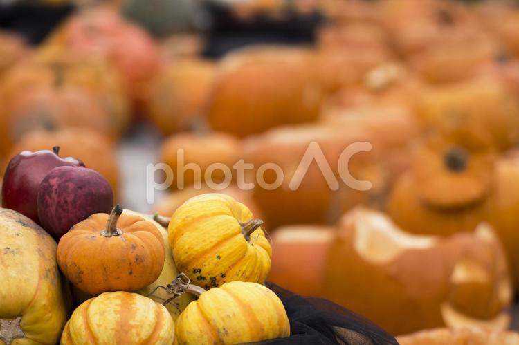 ハロウィンのカボチャ ハロウィン,ハロウィーン,カボチャの写真素材