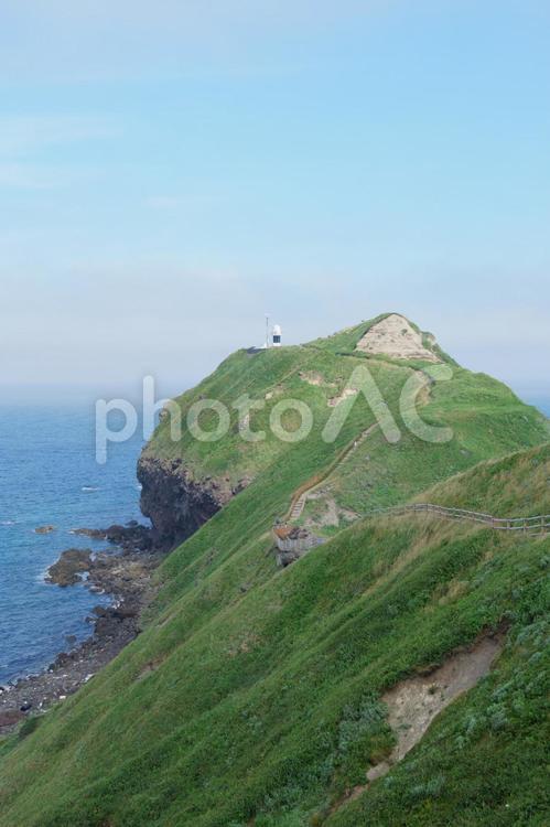 神威岬　神威岬灯台 神威岬,神威岬灯台,灯台の写真素材