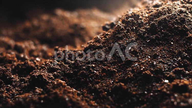 土壌の質感が際立つマクロショット 土,腐葉土,肥沃の写真素材