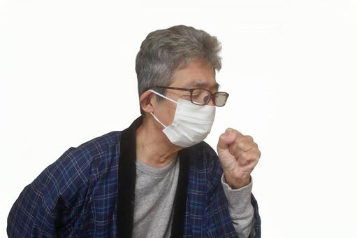 シニア　男性　退職　風邪　 シニア,シニア男性,サラリーマンの写真素材