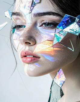 女性のアートポートレート 女性のアートポートレートの写真