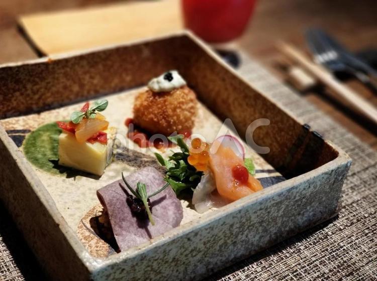 和食器の背景 和食,昼御飯,会席の写真素材