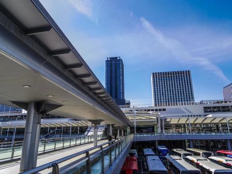 【広島県】広島駅北口 広島駅北口,広島市,新幹線口広場の写真素材
