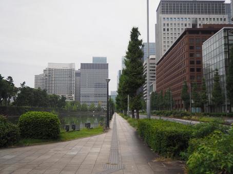 丸の内の街並み(東京都・千代田区) 丸の内の街並み(東京都・千代田区) 丸の内,皇居外苑,オフィス街の写真素材