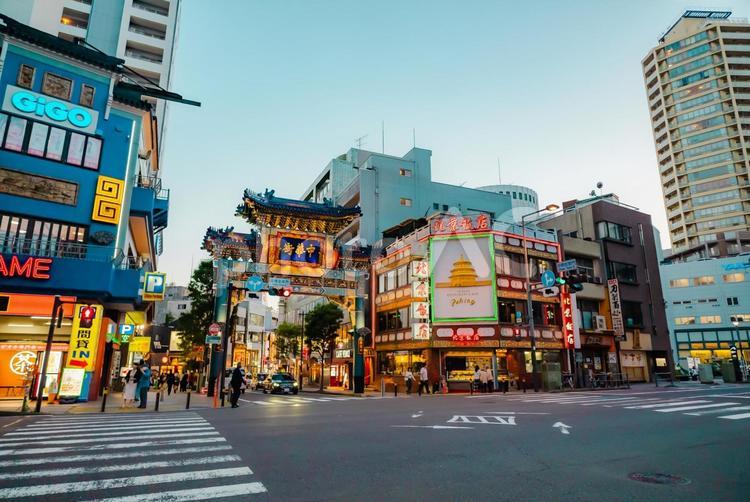 【神奈川】横浜中華街の街並み 2025 神奈川,横浜,街並みの写真素材