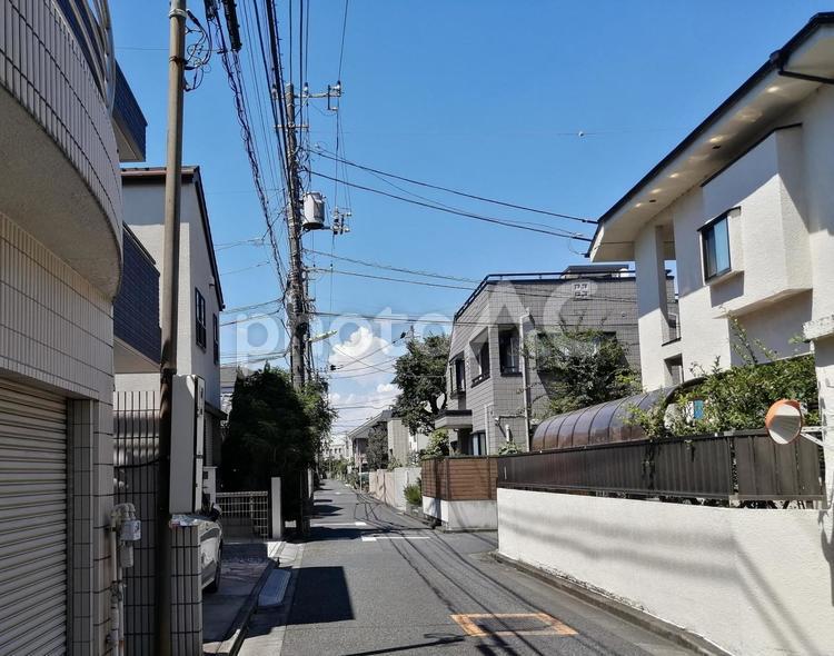 世田谷区粕谷三丁目の街並み 世田谷区,粕谷,粕谷三丁目の写真素材
