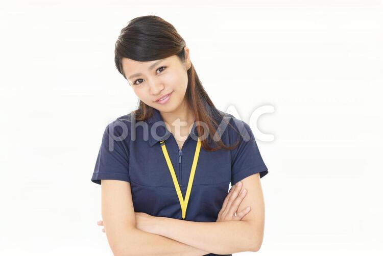 腕組をする女性 女性,ビジネスウーマン,女の写真素材