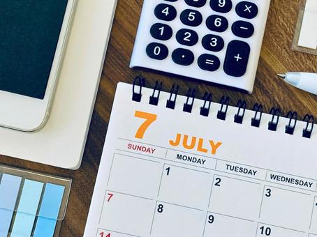 Photo, calendar, july, summer, 