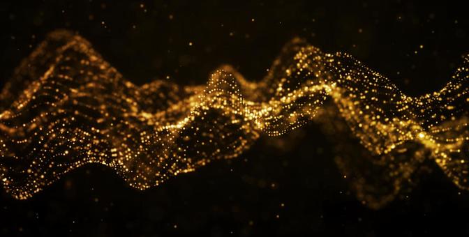 波的金粒子。數據浪潮。, JPG 波的金粒子。數據浪潮。, 未來, 大數據, ai, JPG