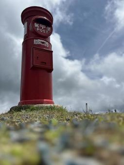 ポスト 青空 ポスト 青空の写真