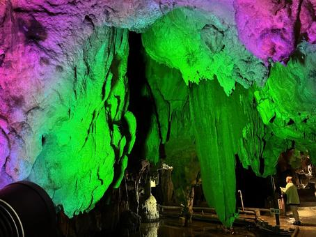 満奇洞 満奇洞 岡山県,満奇洞,岡山県指定天然記念物の写真素材