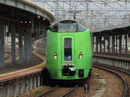 789系スーパー白鳥 函館駅 789系スーパー白鳥 函館駅 789けい,スーパー白鳥,特急の写真素材