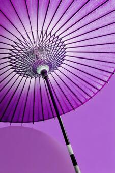 和傘3 絵日傘,日傘,蛇の目傘の写真素材