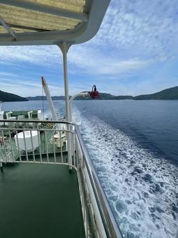 離島 離島 船,海,瀬戸内海の写真素材