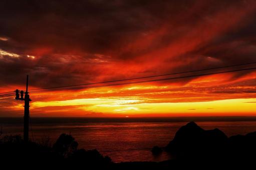 夕焼け 夕焼けの写真