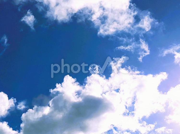 夏雲 夏の空,青空,雲の写真素材