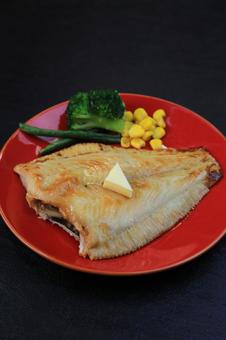 Photo, flounder, saute, butter, 