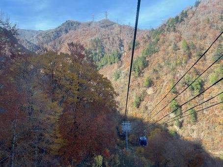 清津峡の紅葉4 紅葉,秋,清津峡の写真素材