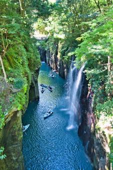 高千穂峡 宮崎県 高千穂峡 宮崎県 高千穂峡,真名井の滝,滝の写真素材