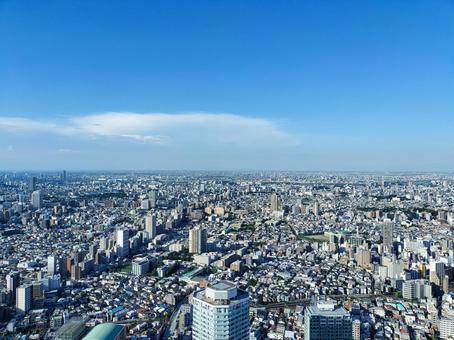 サンシャイン展望台より北東方向筑波山遠望 サンシャイン展望台より北東方向筑波山遠望の写真