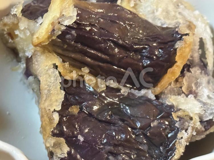 ナスの揚げ物 ナス,茄子,揚げ物の写真素材