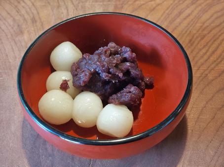 白玉ぜんざい 白玉ぜんざいの写真