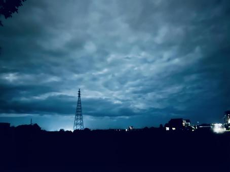 高知の夜景 高知の夜景 夜空,夜景,星の写真素材