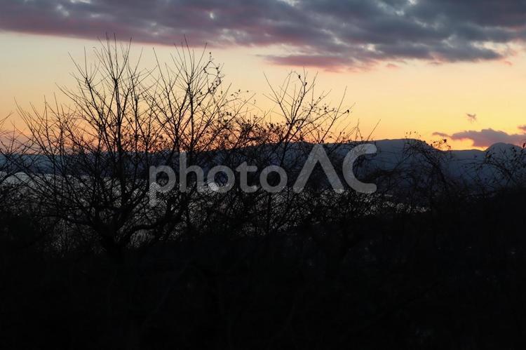 夕暮れ時　 夕暮れ,夕焼け,空の写真素材