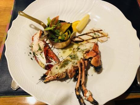 ロブスター料理 ロブスター料理 ロブスター,エビ,海老の写真素材