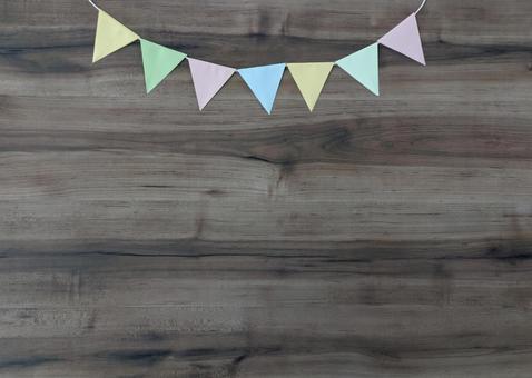 イベント素材|ガーランド|背景木目_2 イベント素材|ガーランド|背景木目_2 ガーランド,装飾,お祝いの写真素材