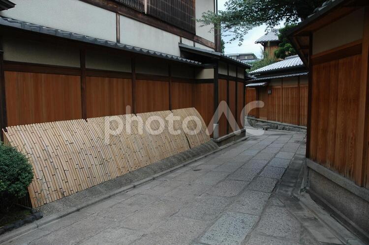 京都祇園の街並み 京都,祇園,街並みの写真素材