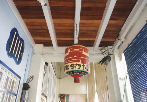 提灯 提灯 提灯,博物館,柱の写真素材