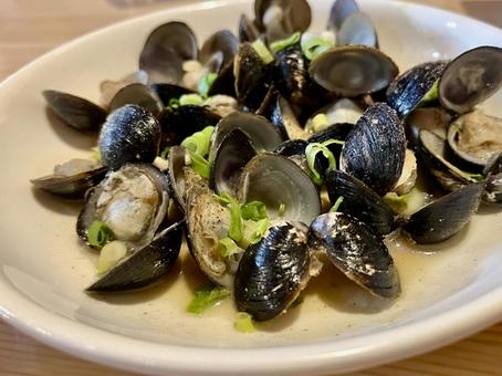 シジミ料理 シジミ,宍道湖,島根の写真素材