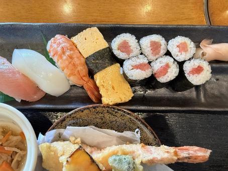 寿司セット 寿司セット 定食,セット,海鮮の写真素材