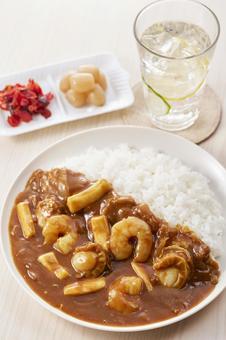 シーフードカレー シーフードカレー シーフードカレー,カレー,シーフードの写真素材