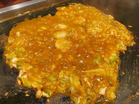 もんじゃ焼き もんじゃ焼きの写真