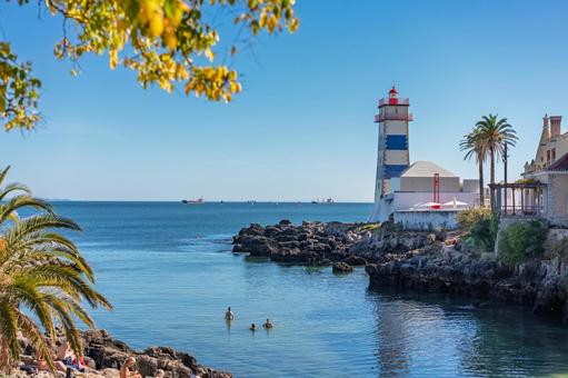 ポルトガル　カスカイスの風景 ポルトガル,カスカイス,リスボン郊外の写真素材