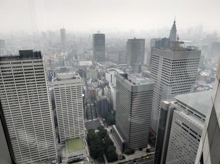 東京都庁の展望台から見た景色 展望台,東京,東京都庁の写真素材
