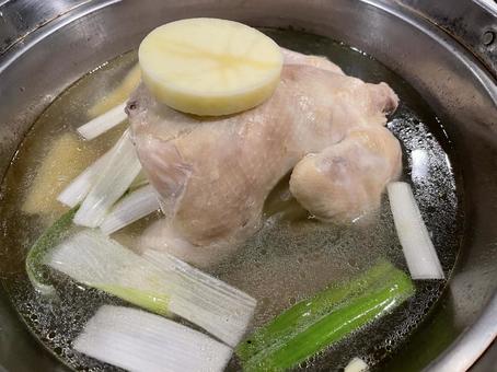 タッカンマリ タッカンマリ,鶏肉,とり肉鍋の写真素材