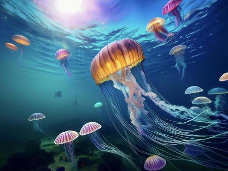 綺麗なクラゲ_AS000009 綺麗なクラゲ_AS000009の写真