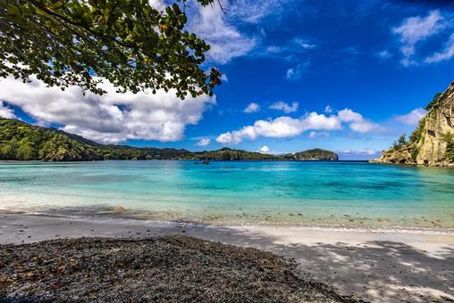 Spectacular view from Sakaiura Beach in the Ogasawara Islands, chichijima, ogasawara islands, sea, JPG