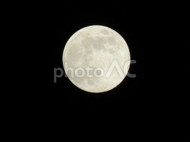 美しく輝く満月 満月,月,夜空の写真素材