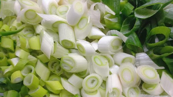 刻まれた長ネギ 葱,長ネギ,野菜の写真素材