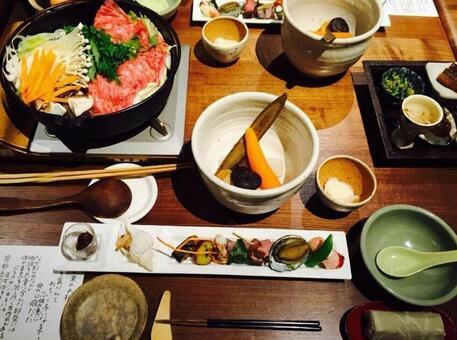 旅館ご飯 ごはん,旅館,小鉢の写真素材