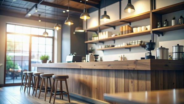 昭和レトロな雰囲気の喫茶店 昭和レトロな雰囲気の喫茶店の写真